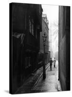 Students Walking Along Magpie Lane at Oxford University-William Vandivert-Stretched Canvas