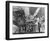 Students Wearing Straw Hats, Swarming Into Sunday Chapel-Cornell Capa-Framed Premium Photographic Print