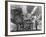 Students Wearing Straw Hats, Swarming Into Sunday Chapel-Cornell Capa-Framed Photographic Print