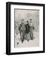 Students-Frederic De Haenen-Framed Giclee Print