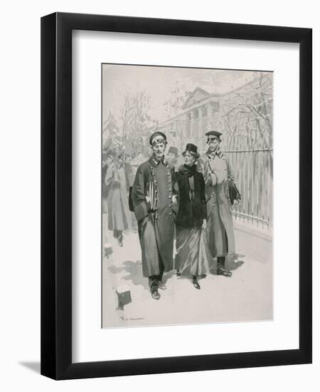 Students-Frederic De Haenen-Framed Giclee Print