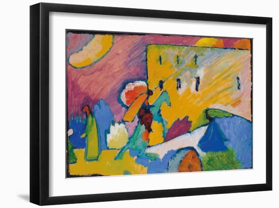 Studie zu Improvisation 3 (1910)-Wassily Kandinsky-Framed Art Print