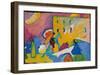 Studie zu Improvisation 3 (1910)-Wassily Kandinsky-Framed Art Print