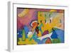 Studie zu Improvisation 3 (1910)-Wassily Kandinsky-Framed Art Print