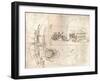 Studies for allegorical compositions, c1472-c1519 (1883)-Leonardo Da Vinci-Framed Giclee Print