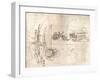 Studies for allegorical compositions, c1472-c1519 (1883)-Leonardo Da Vinci-Framed Giclee Print