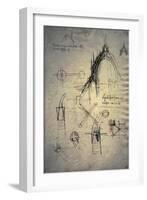 Studies for Lantern of Cathedral, Codex Trivulzianus, 1478-1490-Leonardo da Vinci-Framed Giclee Print