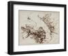 Studies for the Death of Empedocles, after 1666-Salvator Rosa-Framed Giclee Print