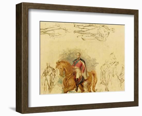 Studies for the Duke of Wellington (1769-1852)-Sir George Hayter-Framed Giclee Print