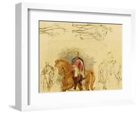 Studies for the Duke of Wellington (1769-1852)-Sir George Hayter-Framed Giclee Print