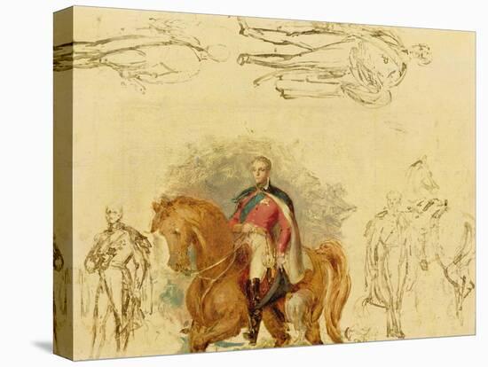 Studies for the Duke of Wellington (1769-1852)-Sir George Hayter-Stretched Canvas