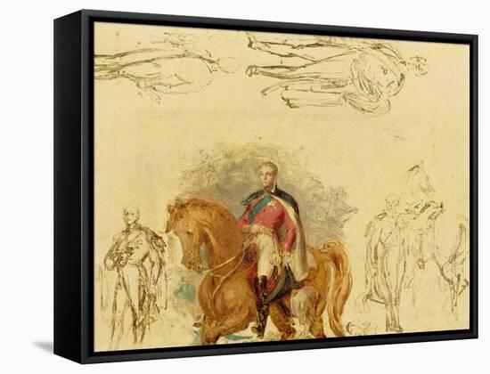 Studies for the Duke of Wellington (1769-1852)-Sir George Hayter-Framed Stretched Canvas