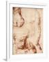 Studies for the Figure of the Cross-Bearer in the Last Judgement, Sistine Chapel, Rome, 1913-Michelangelo Buonarroti-Framed Giclee Print
