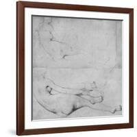 Studies for the Grande Odalisque-Jean-Auguste-Dominique Ingres-Framed Giclee Print