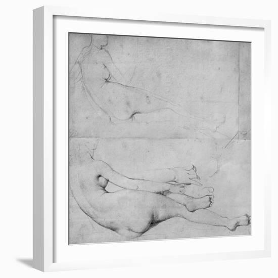 Studies for the Grande Odalisque-Jean-Auguste-Dominique Ingres-Framed Giclee Print