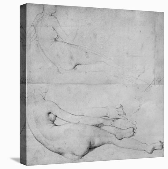 Studies for the Grande Odalisque-Jean-Auguste-Dominique Ingres-Stretched Canvas