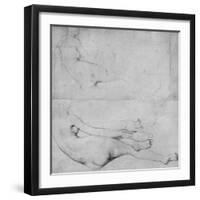 Studies for the Grande Odalisque-Jean-Auguste-Dominique Ingres-Framed Giclee Print