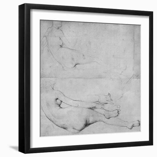 Studies for the Grande Odalisque-Jean-Auguste-Dominique Ingres-Framed Giclee Print