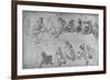 'Studies for the Last Supper', c1480 (1945)-Leonardo Da Vinci-Framed Giclee Print