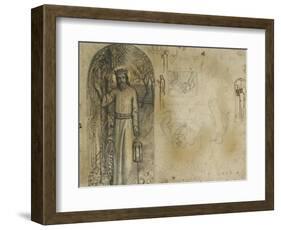 Studies for 'The Light of the World'-William Holman Hunt-Framed Giclee Print