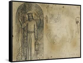 Studies for 'The Light of the World'-William Holman Hunt-Framed Stretched Canvas