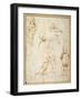 Studies for the 'Madonna of the Meadow', C.1505-Raphael-Framed Giclee Print