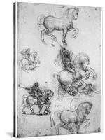 Studies for the Trivulzio Monument, C1508-Leonardo da Vinci-Stretched Canvas