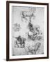 Studies for the Trivulzio Monument, C1508-Leonardo da Vinci-Framed Giclee Print