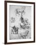 Studies for the Trivulzio Monument, C1508-Leonardo da Vinci-Framed Giclee Print