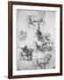 Studies for the Trivulzio Monument, C1508-Leonardo da Vinci-Framed Giclee Print