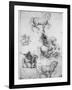 Studies for the Trivulzio Monument, C1508-Leonardo da Vinci-Framed Giclee Print