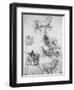 Studies for the Trivulzio Monument, C1508-Leonardo da Vinci-Framed Giclee Print