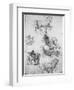 Studies for the Trivulzio Monument, C1508-Leonardo da Vinci-Framed Giclee Print