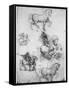 Studies for the Trivulzio Monument, C1508-Leonardo da Vinci-Framed Stretched Canvas