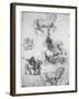 Studies for the Trivulzio Monument, C1508-Leonardo da Vinci-Framed Giclee Print