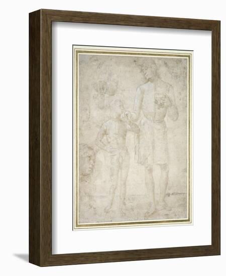 Studies for Tobias and the Angel-Pietro Perugino-Framed Giclee Print