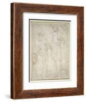 Studies for Tobias and the Angel-Pietro Perugino-Framed Giclee Print