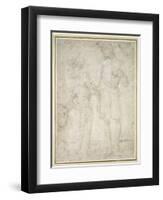 Studies for Tobias and the Angel-Pietro Perugino-Framed Giclee Print