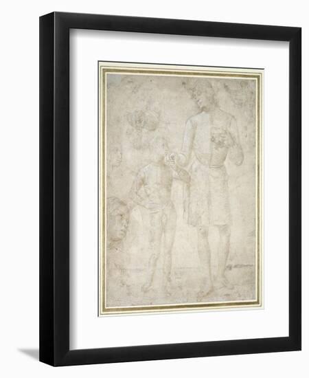 Studies for Tobias and the Angel-Pietro Perugino-Framed Giclee Print