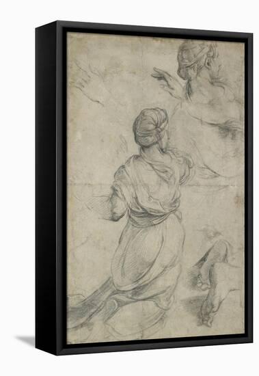 Studies for Two Kneeling Women-Raphael-Framed Stretched Canvas