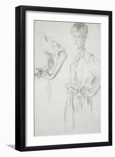 Studies of a Boy-Augustus Edwin John-Framed Giclee Print