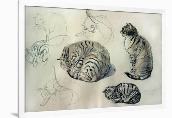 Studies of a cat, 1971-John Stanton Ward-Framed Giclee Print