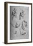 'Studies of a Child and Parts of a Child', c1480 (1945)-Leonardo Da Vinci-Framed Giclee Print