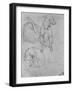 'Studies of a Dog and of a Cat', c1480 (1945)-Leonardo Da Vinci-Framed Giclee Print