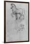 'Studies of a Horse and one of a Horse and Rider', c1480 (1945)-Leonardo Da Vinci-Framed Giclee Print