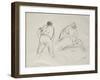 Studies of a Male and a Female Harvester-Camille Pissarro-Framed Giclee Print