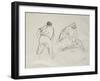 Studies of a Male and a Female Harvester-Camille Pissarro-Framed Giclee Print