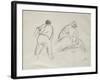 Studies of a Male and a Female Harvester-Camille Pissarro-Framed Giclee Print