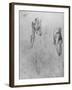 'Studies of a Nude Man Seen from the Back and from the Side', c1480 (1945)-Leonardo Da Vinci-Framed Giclee Print
