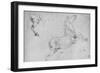 'Studies of a Rearing Horse and a Horse's Hind-Quarters', c1480 (1945)-Leonardo Da Vinci-Framed Giclee Print